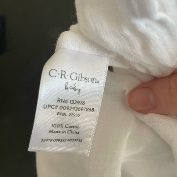 C. R. Gibson Baby Jungle / Safari Muslin Month Milestone Blanket - Picture 7 of 8